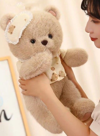 Soft 40cm Plush Bear Toy, Durable Fuzzy Stuffed Animal With Eyepatch, Perfect Bedtime Buddy For Children, Great Present For Kids And Grown-Ups - view 2